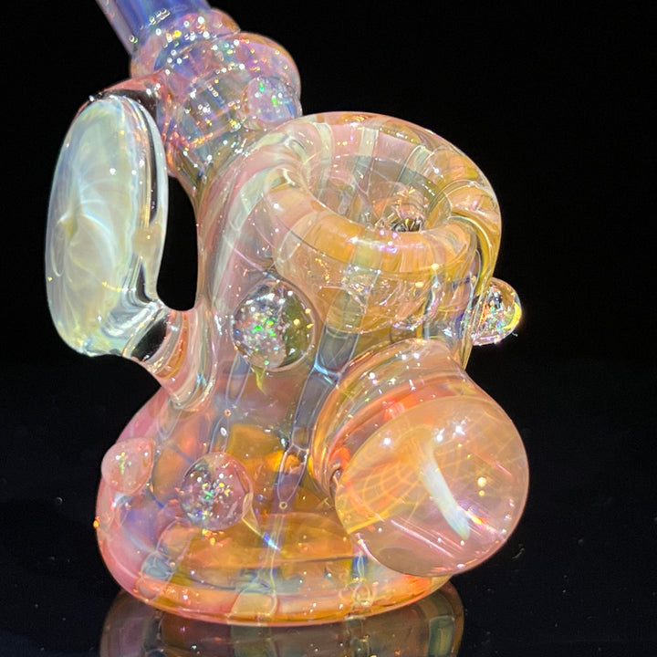 Gold Fumed Standing Hammer Glass Pipe Sugar Shack   