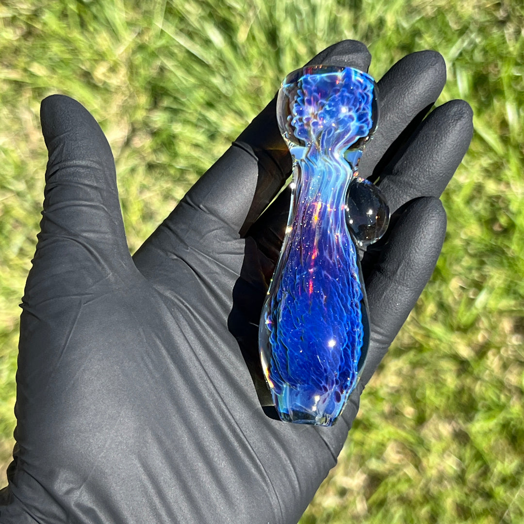 Purple Nebula Chillum Glass Pipe Tako Glass   