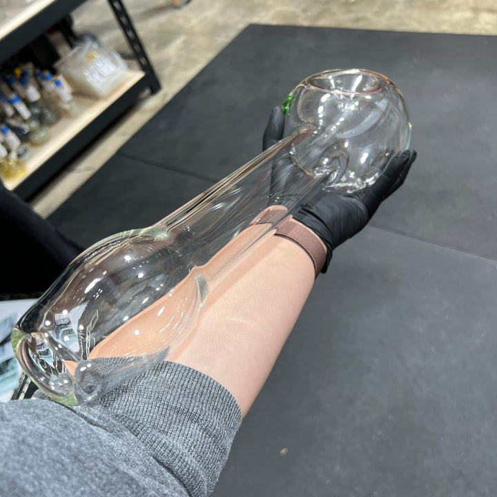15" Clear Party Bowl Pipe Glass Pipe Mary Jane's Glass   