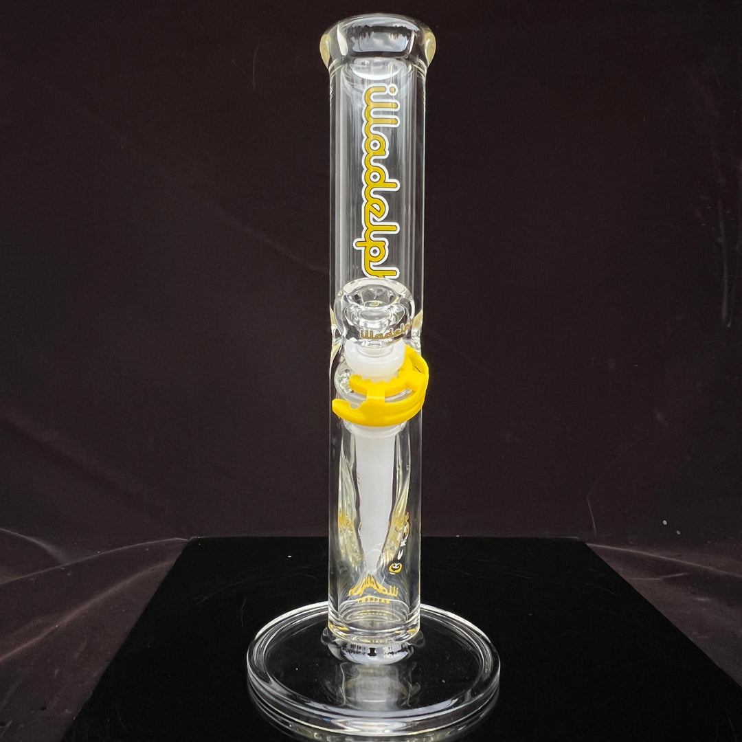 Illadelph Yellow Mini Straight Bong Glass Pipe Illadelph Glass   