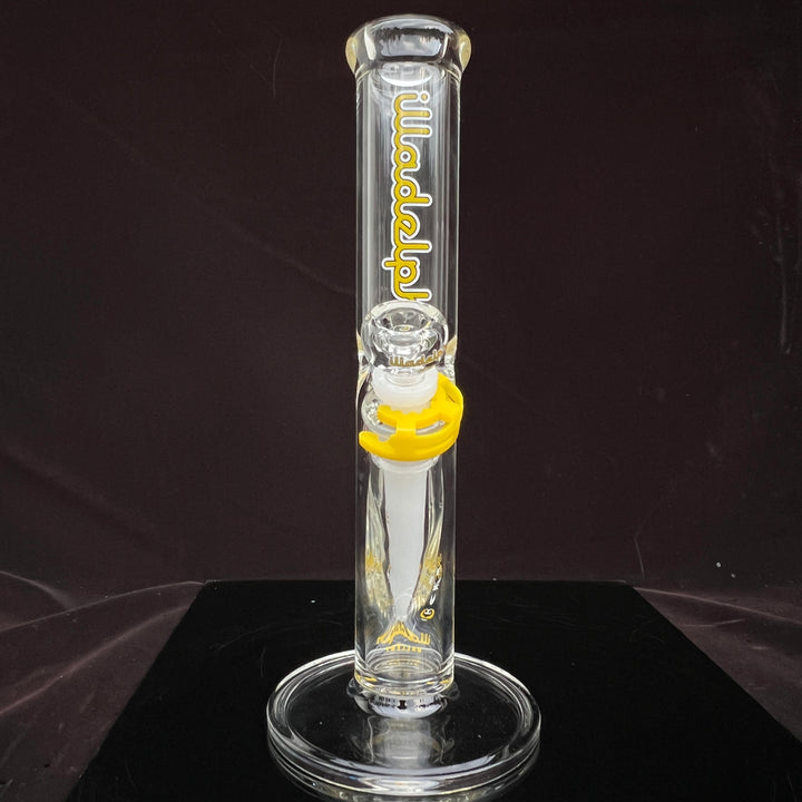 Illadelph Yellow Mini Straight Bong Glass Pipe Illadelph Glass   