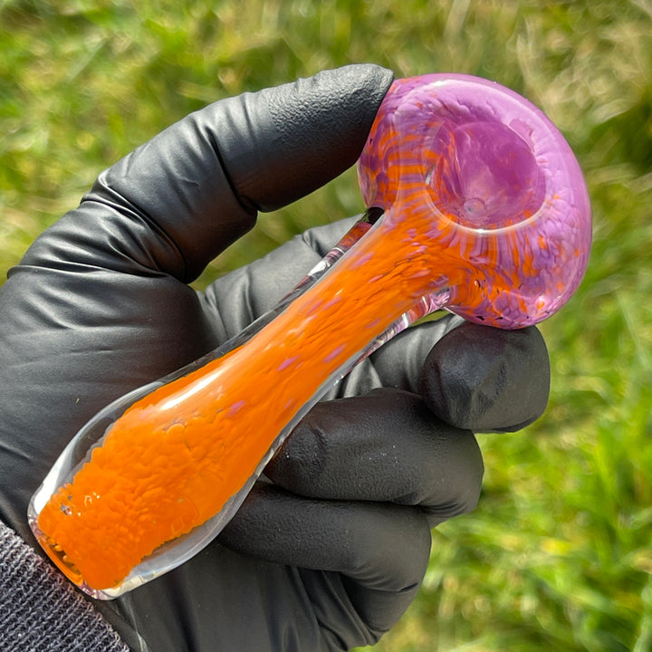 Atomic Tangerine Pipe Glass Pipe Beezy Glass   