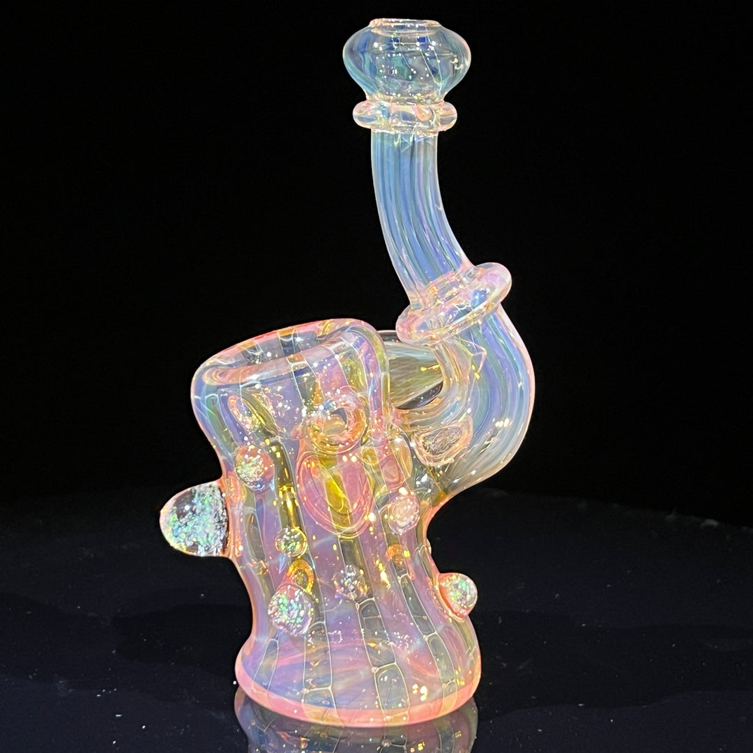 Gold Fumed Stand-Up Dry Pipe Glass Pipe Sugar Shack   