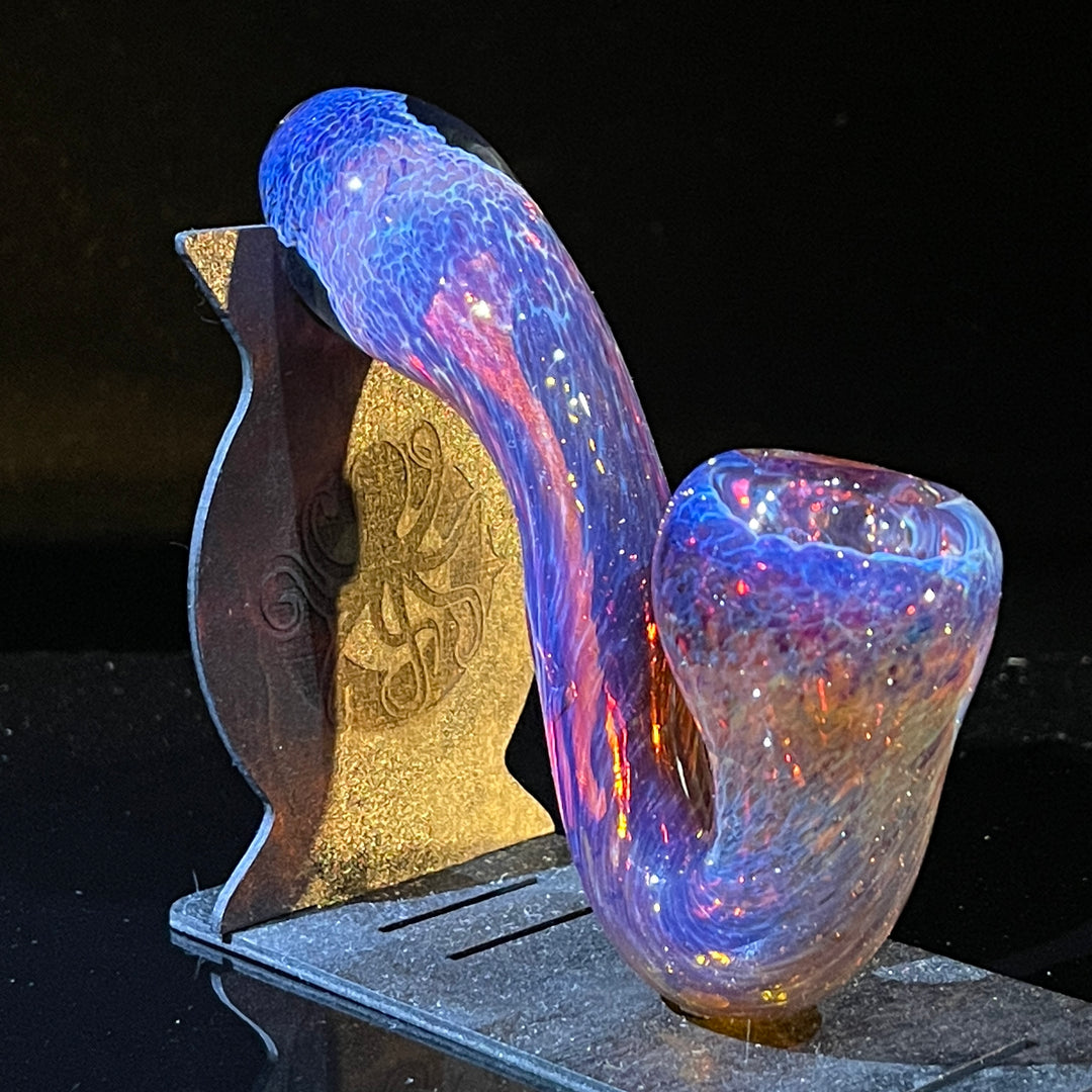 Purple Magic Sherlock Glass Pipe Beezy Glass   