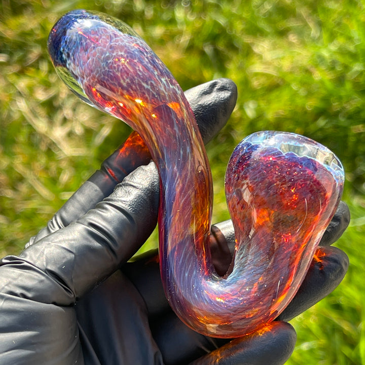 Purple Magic Sherlock Glass Pipe Beezy Glass   