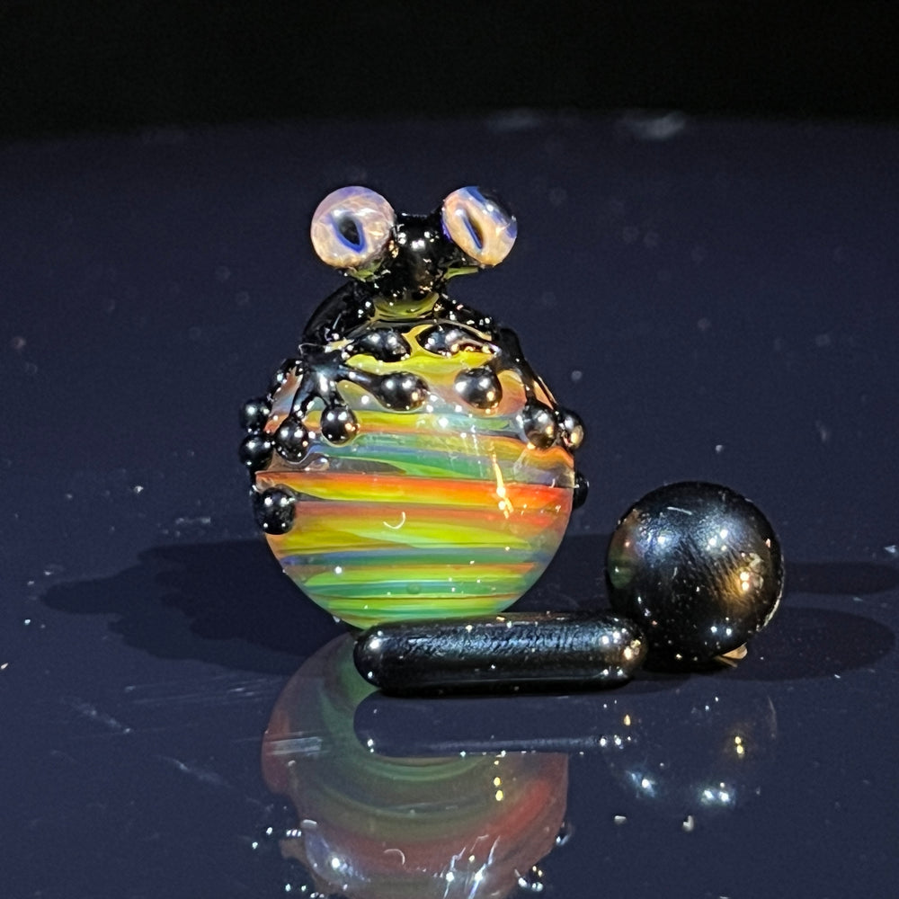 Swirly Frog Terp Slurper Marble Set Accessory Beezy Glass   