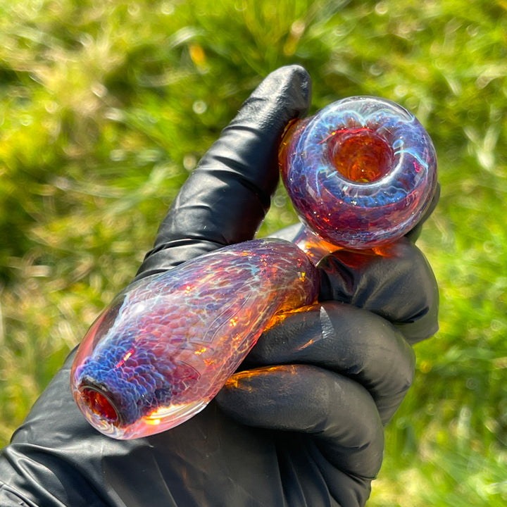 Purple Magic Sherlock Glass Pipe Beezy Glass   