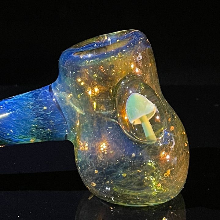 Green Mushroom Hammer Glass Pipe Beezy Glass   