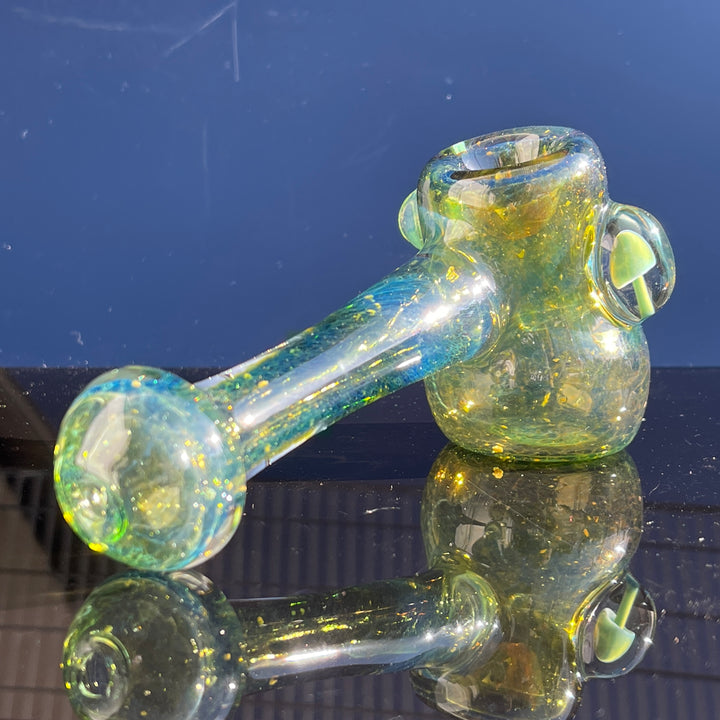 Green Mushroom Hammer Glass Pipe Beezy Glass   