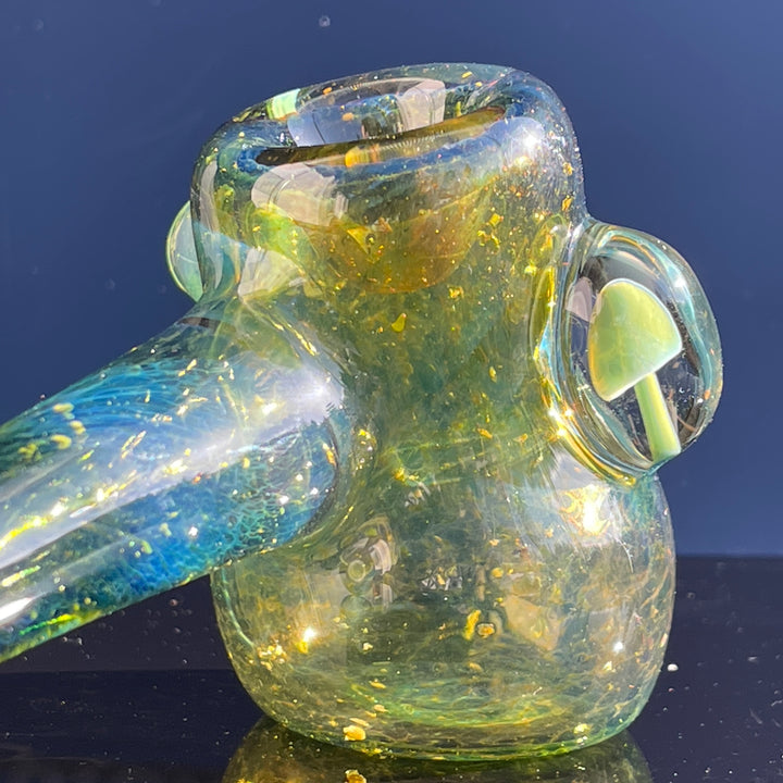 Green Mushroom Hammer Glass Pipe Beezy Glass   