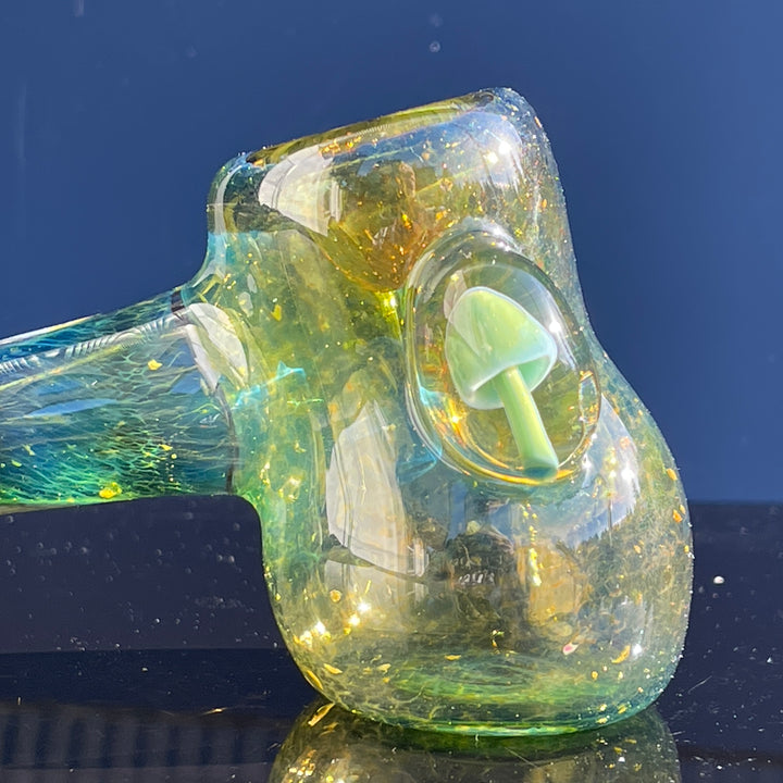 Green Mushroom Hammer Glass Pipe Beezy Glass   