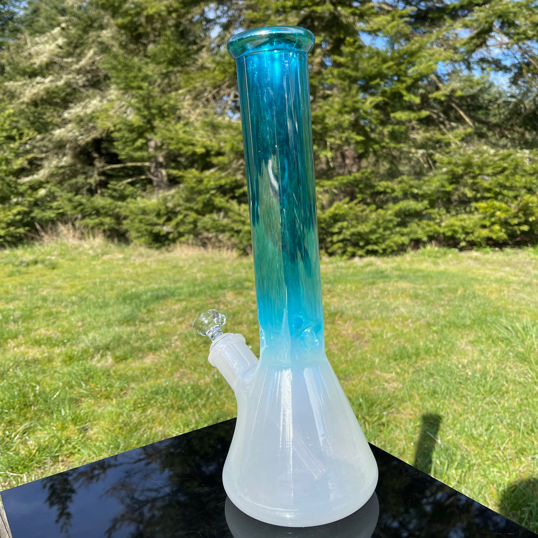 Icey Blue Magoo 14" Beaker Bong Glass Pipe TG