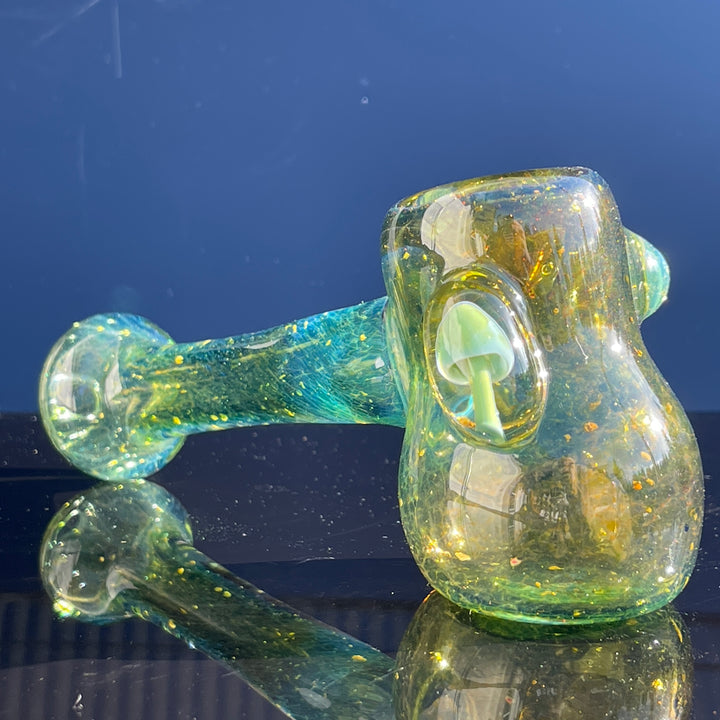 Green Mushroom Hammer Glass Pipe Beezy Glass   