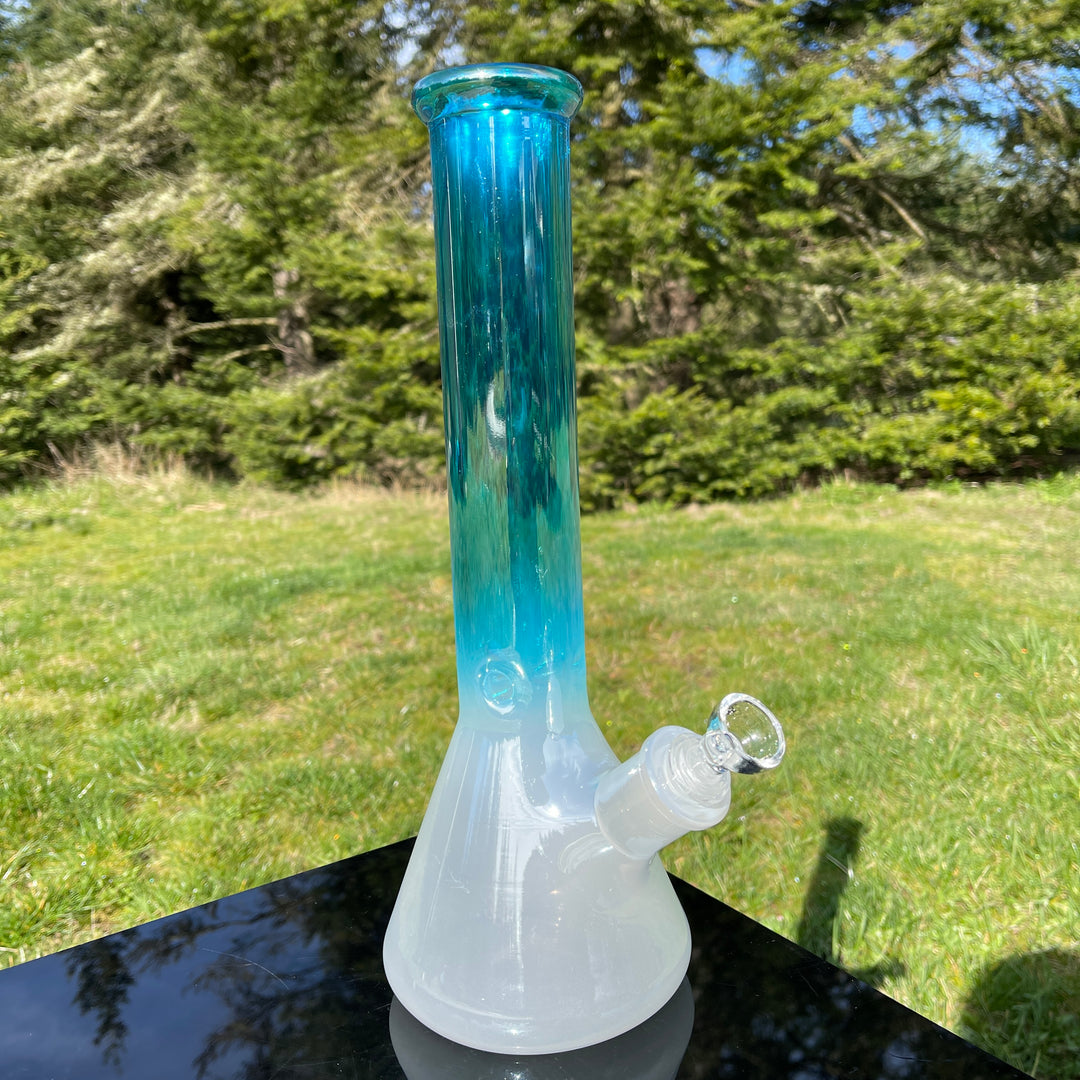 Icey Blue Magoo 14" Beaker Bong Glass Pipe TG