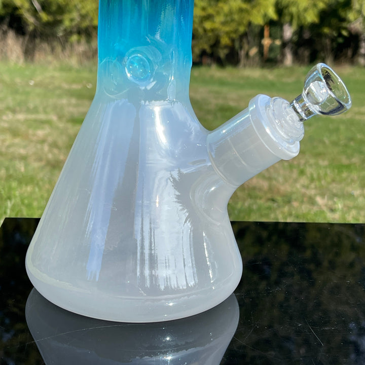 Icey Blue Magoo 14" Beaker Bong Glass Pipe TG
