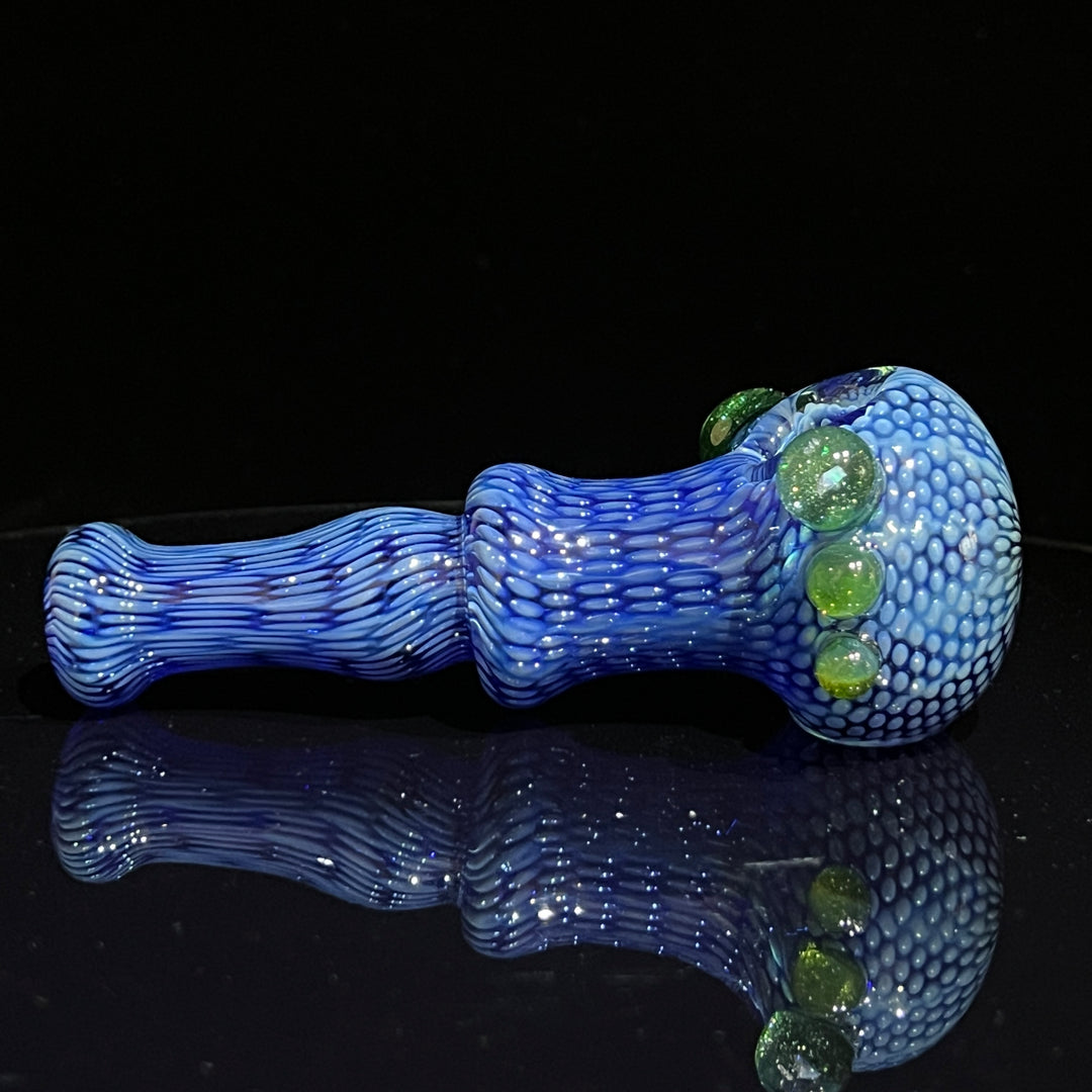 Snakeskin Spoon Large Glass Pipe Firekist Glass   