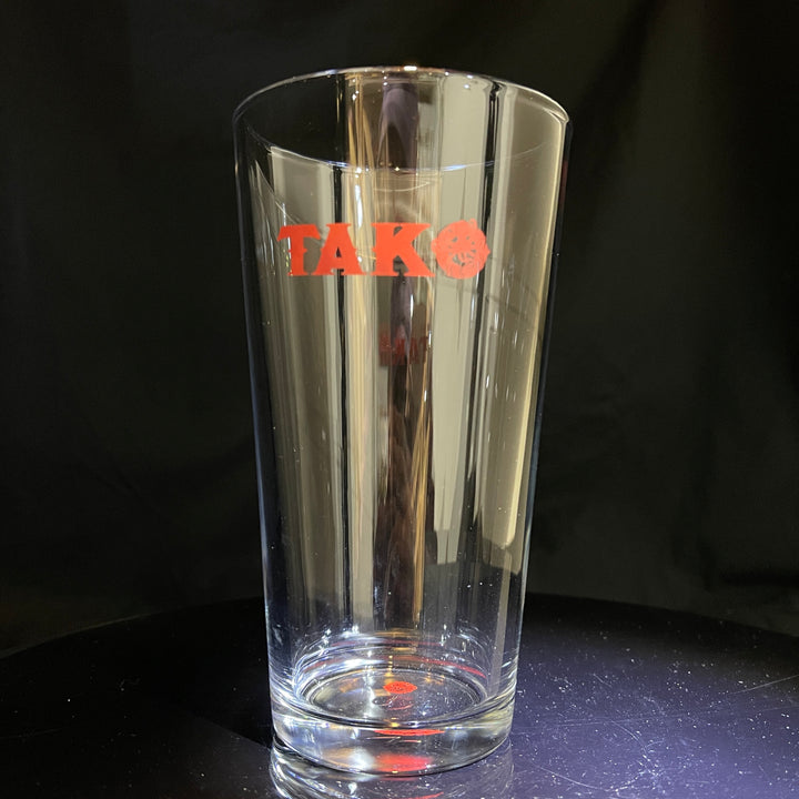 Tako Pint Glass  Tako Glass Red  