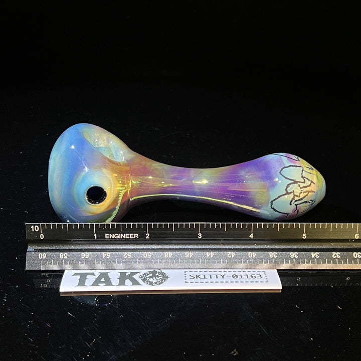 Watercolor Mushroom Spoon Glass Pipe Street Kitty Glass   