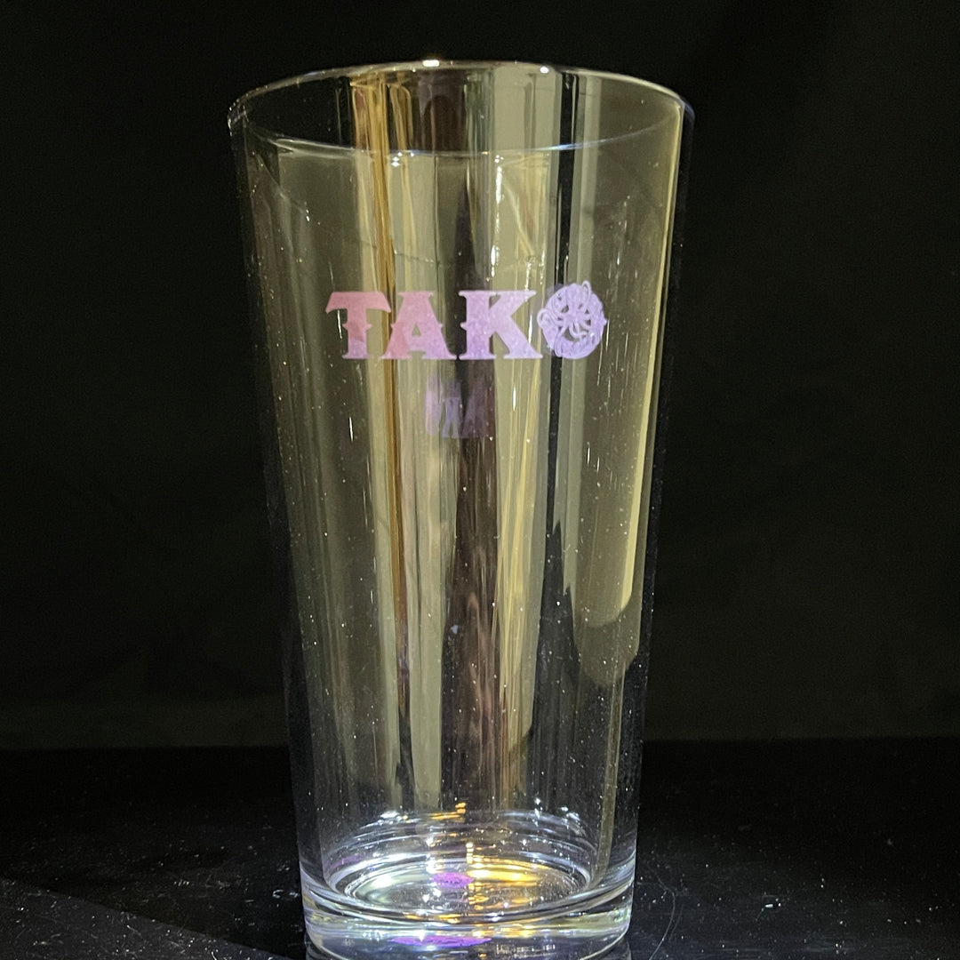 Tako Pint Glass  Tako Glass Purple  