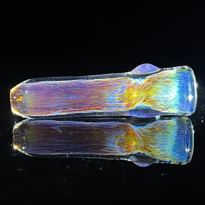 Thick Purple Chillum Glass Pipe Chuck Glass   