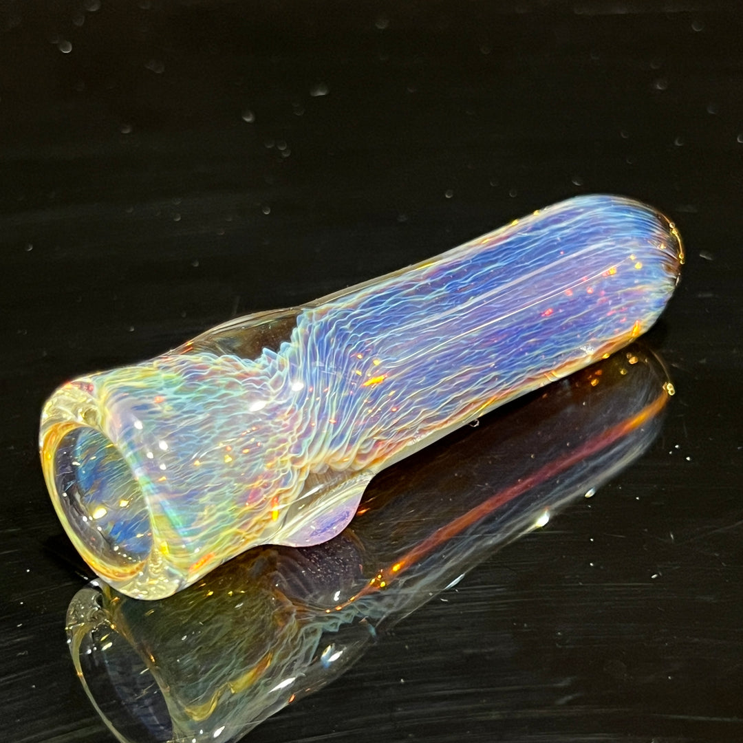 Thick Purple Chillum Glass Pipe Chuck Glass   