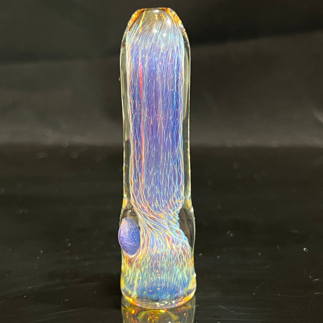 Thick Purple Chillum Glass Pipe Chuck Glass   