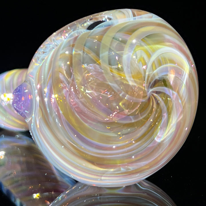 Thick Fume Pipe Pink Slyme Marble Glass Pipe Chuck Glass   