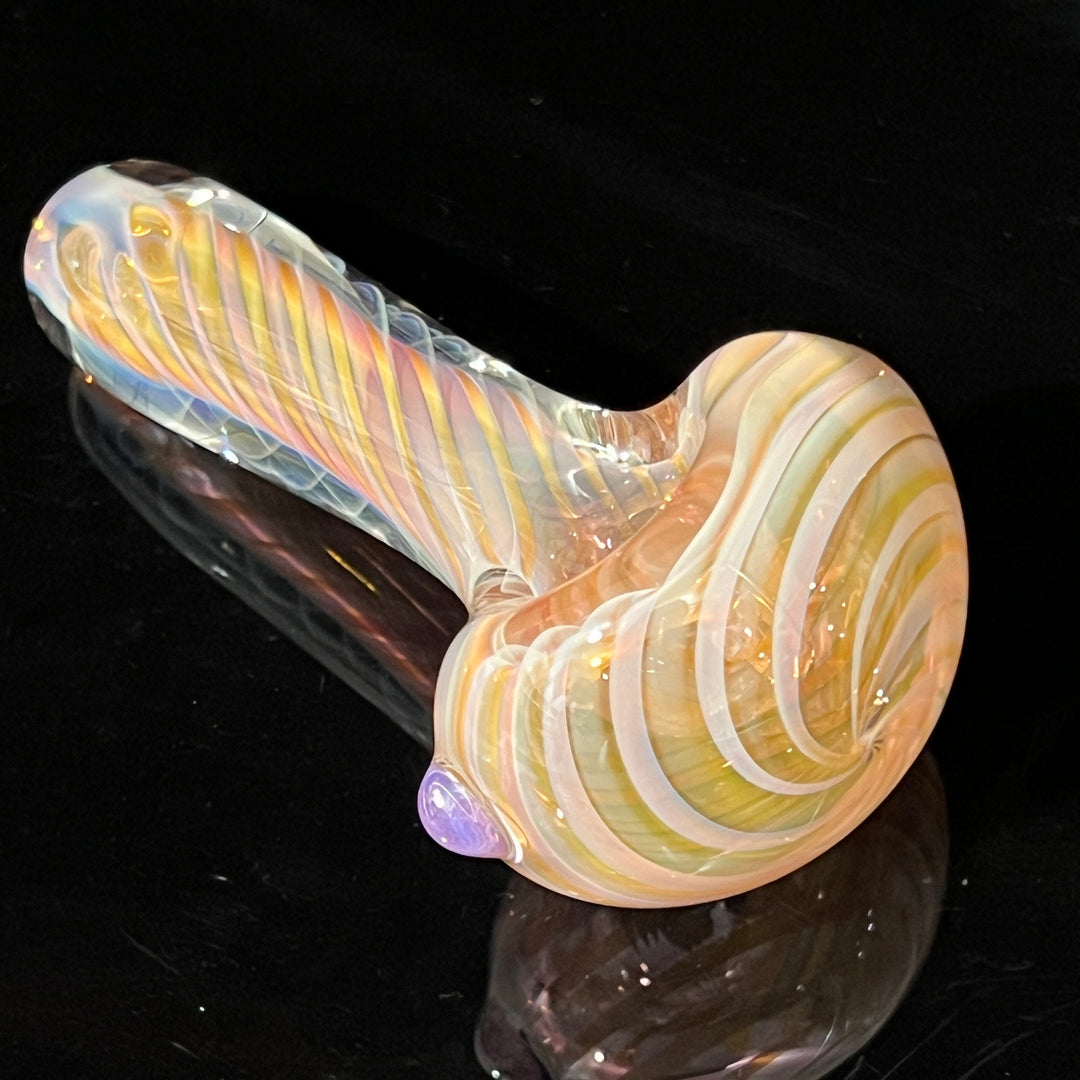 Thick Fume Pipe Pink Slyme Marble Glass Pipe Chuck Glass   