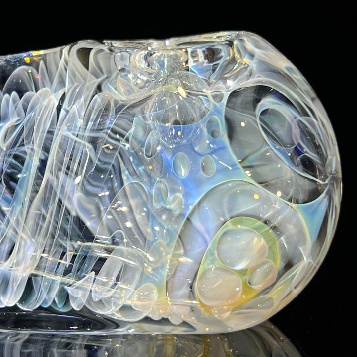 Silver Fume Egg Spoon Glass Pipe Avant Garde   