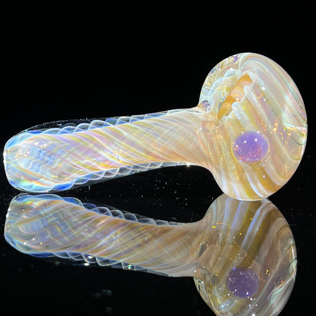 Thick Fume Pipe Pink Slyme Marble Glass Pipe Chuck Glass   