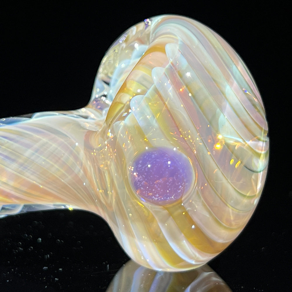 Thick Fume Pipe Pink Slyme Marble Glass Pipe Chuck Glass   