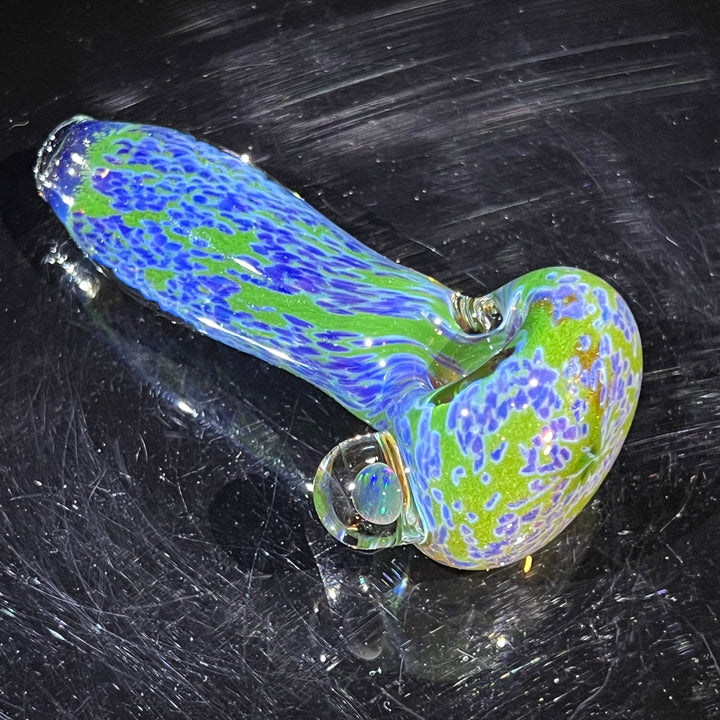 Purple Haze Sparkle Pipe with Black Opal Glass Pipe Tako Glass   