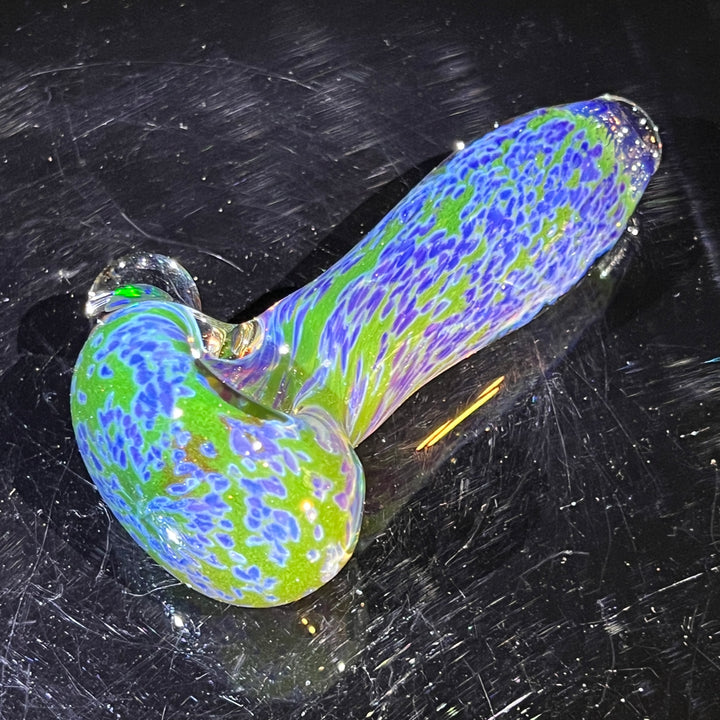 Purple Haze Sparkle Pipe with Black Opal Glass Pipe Tako Glass   