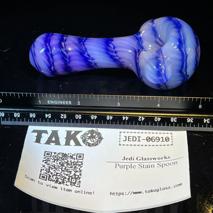 Purple Staircase Spoon Glass Pipe Jedi Glassworks   