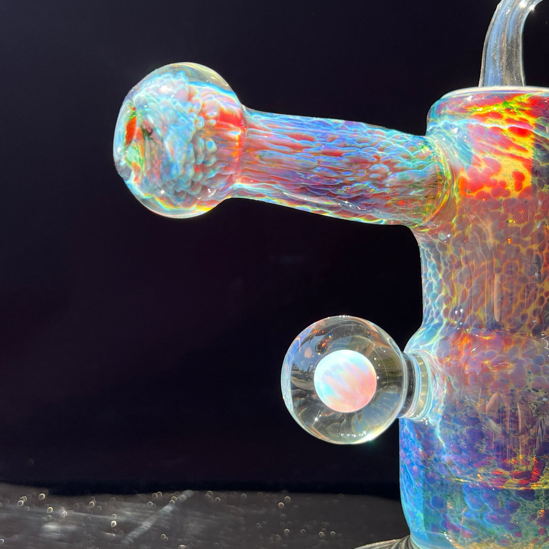 Purple Nebula Dab Rig & Mood Mat Combo Glass Pipe Tako Glass   