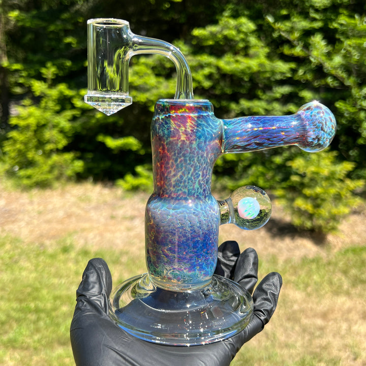 Purple Nebula Dab Rig & Mood Mat Combo Glass Pipe Tako Glass   