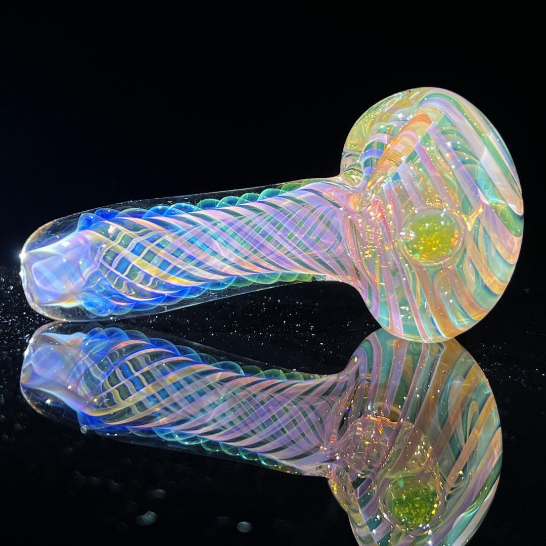Thick Fume Pipe Green Slyme Marble Glass Pipe Chuck Glass   