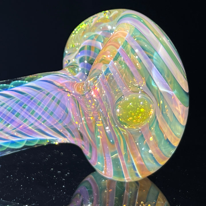 Thick Fume Pipe Green Slyme Marble Glass Pipe Chuck Glass   
