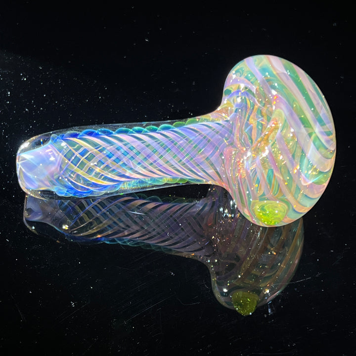 Thick Fume Pipe Green Slyme Marble Glass Pipe Chuck Glass   