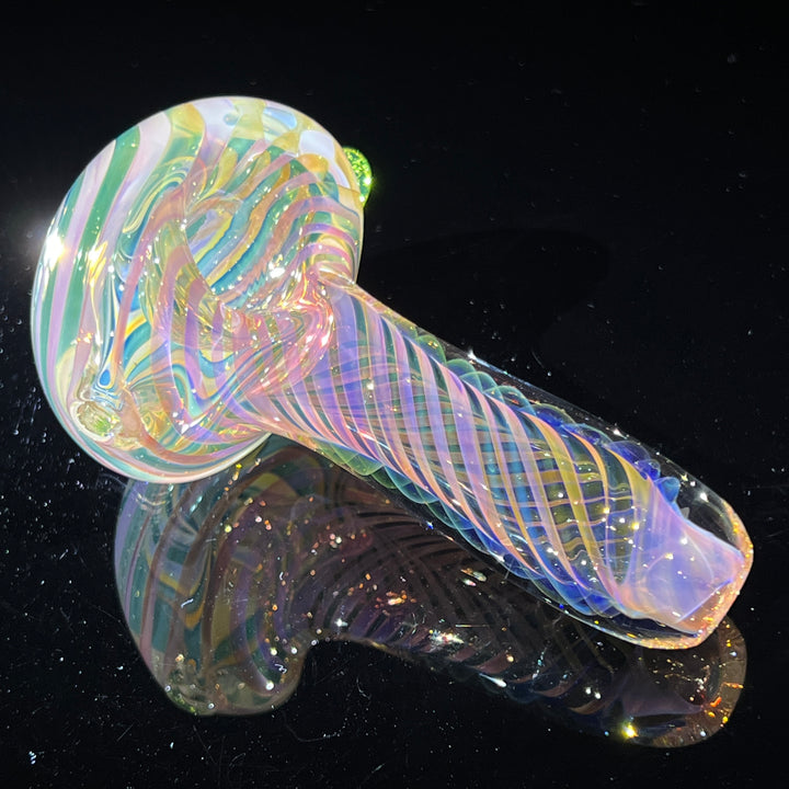 Thick Fume Pipe Green Slyme Marble Glass Pipe Chuck Glass   