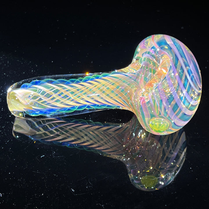 Thick Fume Pipe Green Slyme Marble Glass Pipe Chuck Glass   