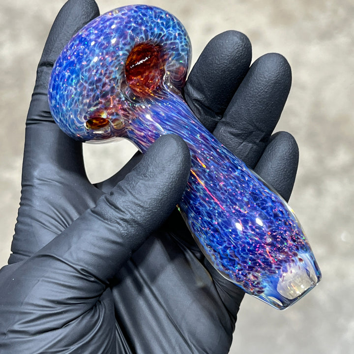 Purple Nebula Space Dust Pipe Glass Pipe Tako Glass   