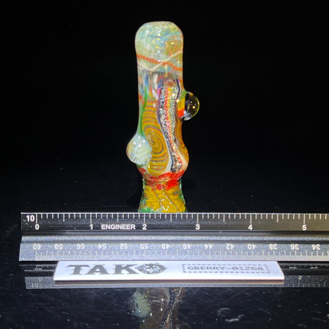 Glass Berry Cupcake Chillum Glass Pipe Glass Berry Cupcake   