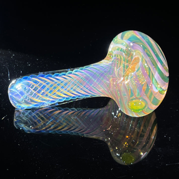 Thick Fume Pipe Green Slyme Marble Glass Pipe Chuck Glass   
