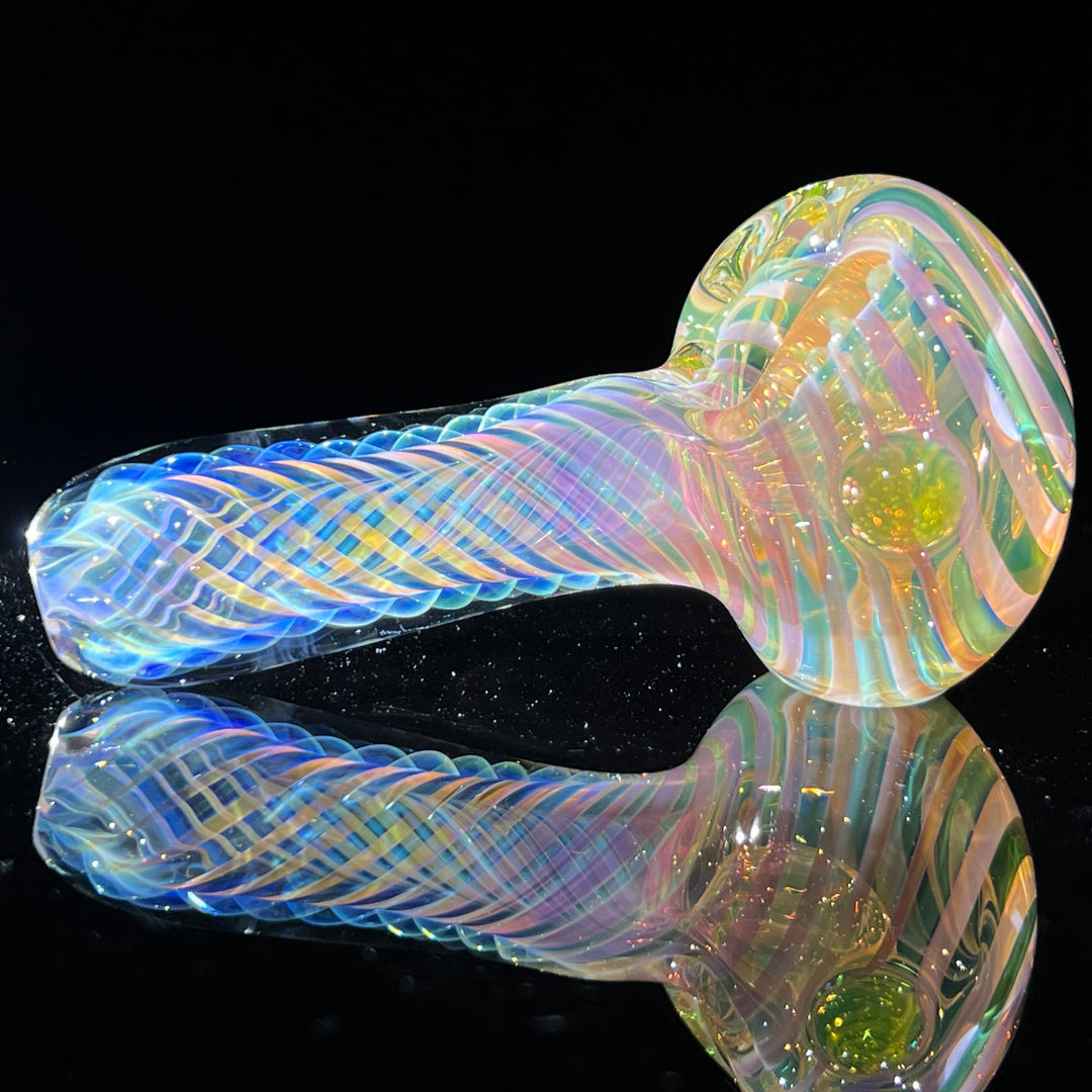 Thick Fume Pipe Green Slyme Marble Glass Pipe Chuck Glass   