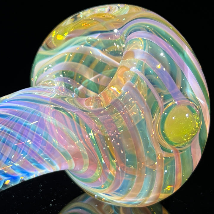 Thick Fume Pipe Green Slyme Marble Glass Pipe Chuck Glass   