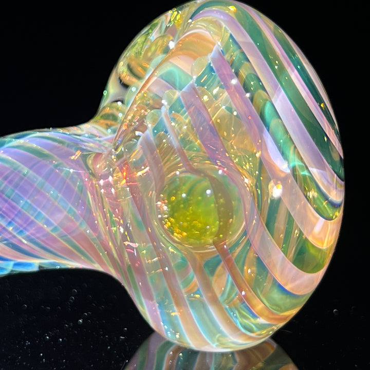 Thick Fume Pipe Green Slyme Marble Glass Pipe Chuck Glass   