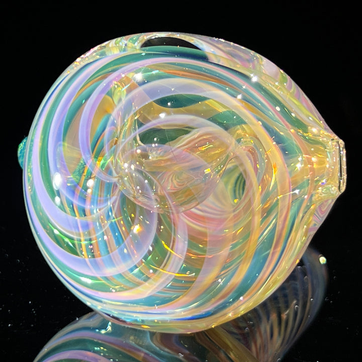 Thick Fume Pipe Green Slyme Marble Glass Pipe Chuck Glass   