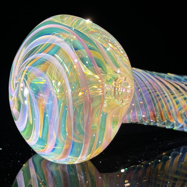 Thick Fume Pipe Green Slyme Marble Glass Pipe Chuck Glass   