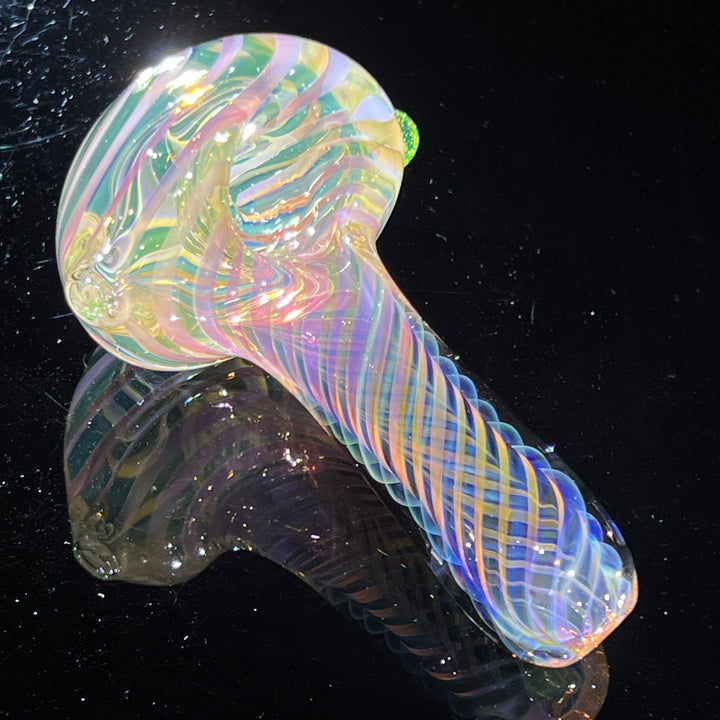 Thick Fume Pipe Green Slyme Marble Glass Pipe Chuck Glass   